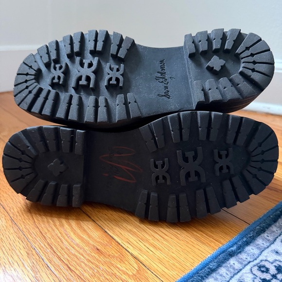 Sam Edelman Laguna Black Chelsea Ankle Boots with Lug Sole Women’s Size 7 - Picture 9 of 11